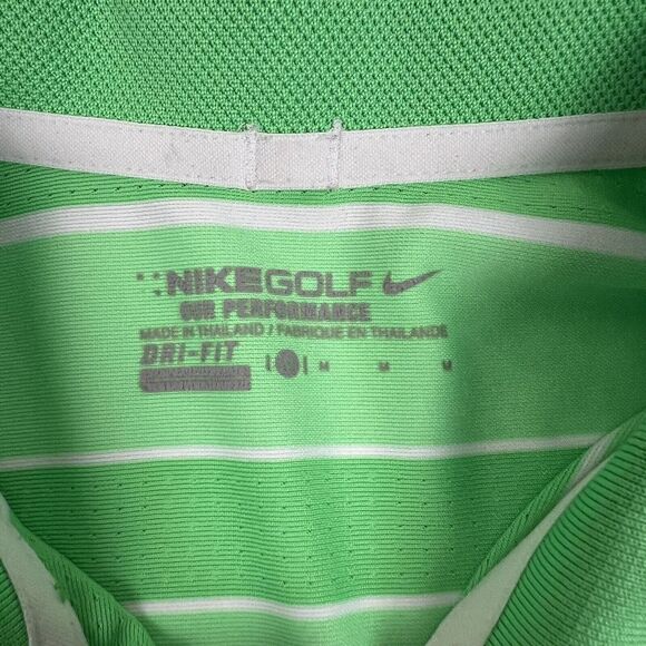 Nike Golf Mickey Mouse Polo Short Sleeve Green Zonal Cooling Size Medium - Picture 3 of 9